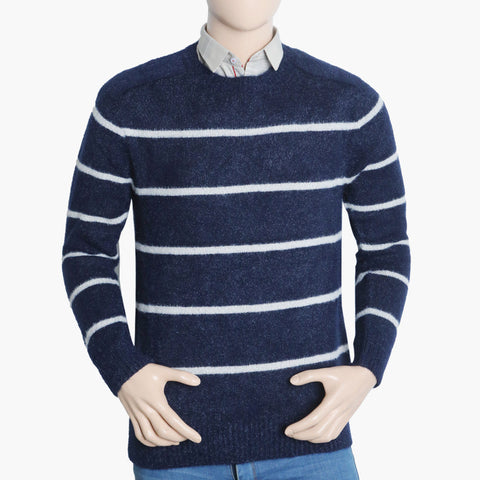 Men's Stripe Sweater - Navy Blue, Men's Sweater & Sweat Shirts, Chase Value, Chase Value