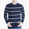 Men's Stripe Sweater - Navy Blue, Men's Sweater & Sweat Shirts, Chase Value, Chase Value