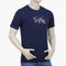 Eminent Men's Round Neck Half Sleeves Printed T-Shirt - Navy Blue