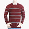 Men's Stripe Sweater - Maroon, Men's Sweater & Sweat Shirts, Chase Value, Chase Value