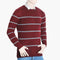 Men's Stripe Sweater - Maroon, Men's Sweater & Sweat Shirts, Chase Value, Chase Value