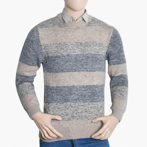 Men's Jacquard Sweater - Oatmeal, Men's Sweater & Sweat Shirts, Chase Value, Chase Value