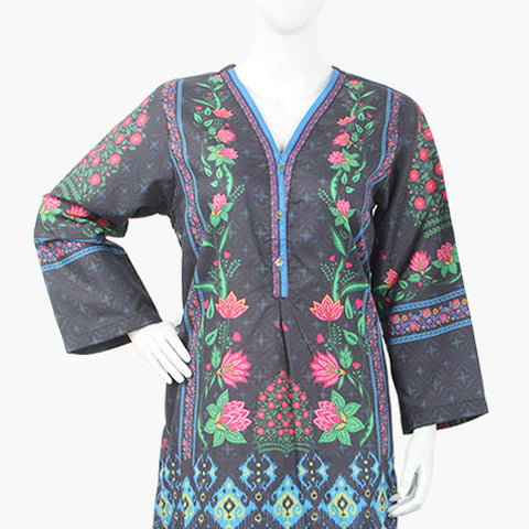 Women's Digital Printed Kurti - Navy Blue, Women Ready Kurtis, Eminent, Chase Value