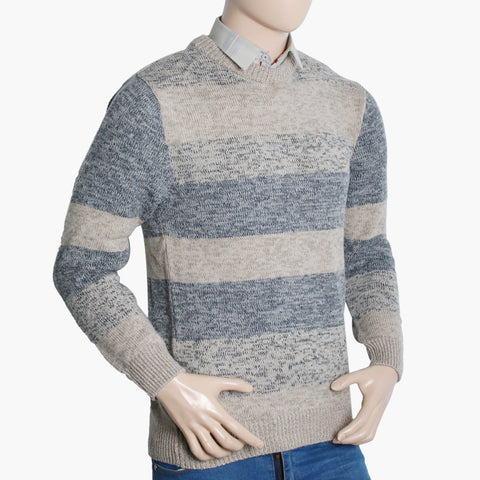 Men's Jacquard Sweater - Oatmeal, Men's Sweater & Sweat Shirts, Chase Value, Chase Value