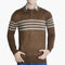 Men's Polo Stripe Sweater - Tobacco, Men's Sweater & Sweat Shirts, Chase Value, Chase Value