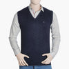 Men's Sleevesless Fancy Sweater - Navy Blue, Men's Sweater & Sweat Shirts, Chase Value, Chase Value