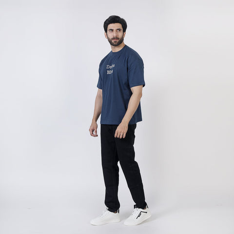 Eminent Men's Half Sleeves Printed T-Shirt - Navy Blue, Men's T-Shirts & Polos, Eminent, Chase Value