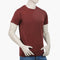 Eminent Men's Round Neck Half Sleeves T-Shirt - Salmon Red
