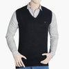 Men's Sleevesless Fancy Sweater - Black, Men's Sweater & Sweat Shirts, Chase Value, Chase Value