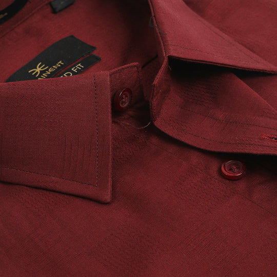 Eminent Men's Formal Shirt - Maroon, Men's Shirts, Eminent, Chase Value