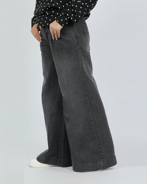 Eminent Women's Palazzo Fit Denim Pant