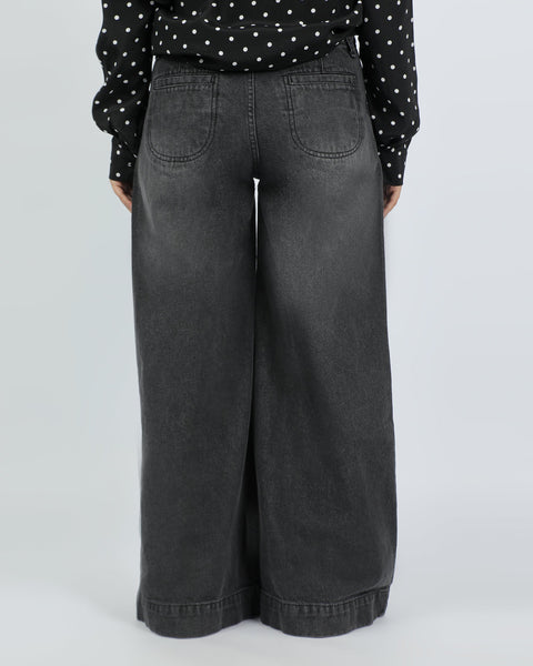 Eminent Women's Palazzo Fit Denim Pant