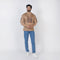 Eminent Men's Half Sleeves Printed T-Shirt - Light Brown
