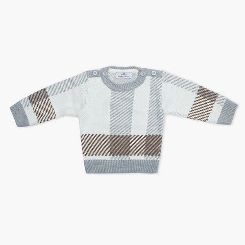 Newborn Boys Sweater - Grey, Newborn Boys Winterwear, Chase Value, Chase Value