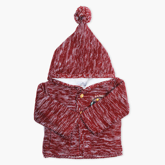 Newborn Boys Sweater - Maroon, Newborn Boys Winterwear, Chase Value, Chase Value