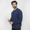 Eminent Men's Full Sleeves Jacket - Navy Blue