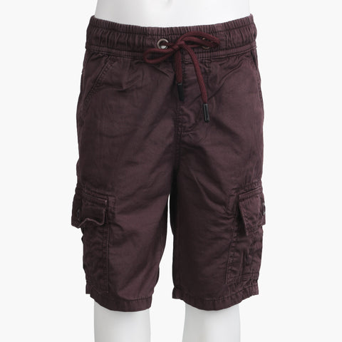 Eminent Boys Cargo Short - Burgundy, Boys Shorts, Eminent, Chase Value