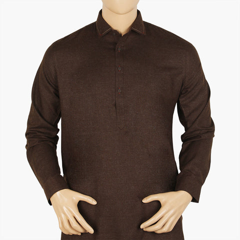 Eminent Trim Fit Shalwar Kameez - Dark Brown, Men's Shalwar Kameez, Eminent, Chase Value