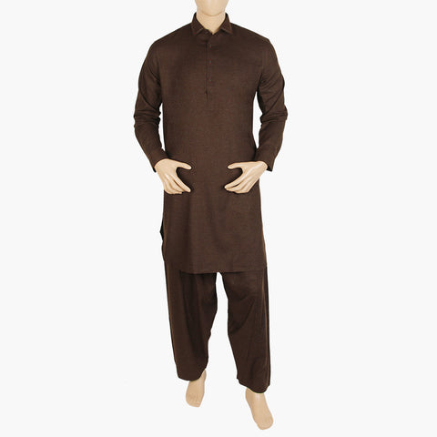 Eminent Trim Fit Shalwar Kameez - Dark Brown, Men's Shalwar Kameez, Eminent, Chase Value