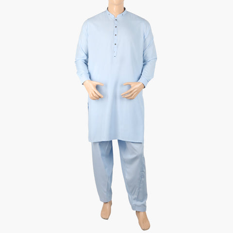 Eminent Men's Trim Fit Kurta Pajama Suit - Blue, Men's Shalwar Kameez, Eminent, Chase Value