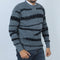 Men's Jacquard Sweater - Grey & Black, Men's Sweater & Sweat Shirts, Eminent, Chase Value