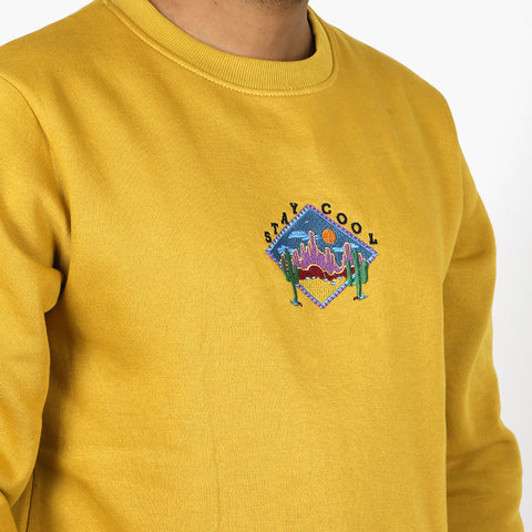 Eminent Men's Sweat Shirt - Mustard, Men's Sweater & Sweat Shirts, Eminent, Chase Value