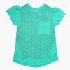 Eminent Girls Half Sleeves T-Shirt - Sea Green, Girls T-Shirts, Eminent, Chase Value