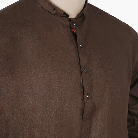 Eminent Men's Trim Fit Kurta Pajama - Brown, Men's Shalwar Kameez, Eminent, Chase Value