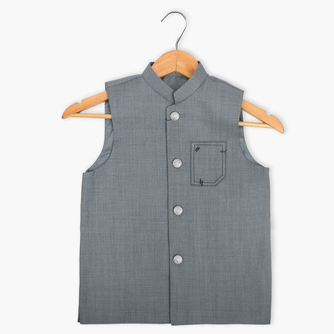 Eminent Boys Fancy Waistcoat - Light Grey, Boys Waistcoats, Eminent, Chase Value