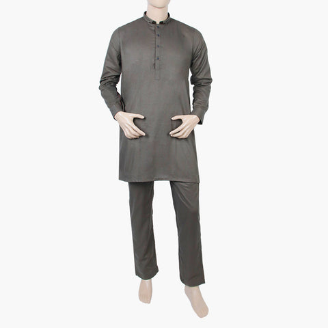 Eminent Men's Trim Fit Kurta Pajama - Mid Grey, Men's Shalwar Kameez, Eminent, Chase Value