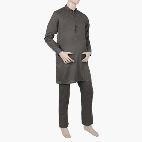 Eminent Men's Trim Fit Kurta Pajama - Mid Grey, Men's Shalwar Kameez, Eminent, Chase Value