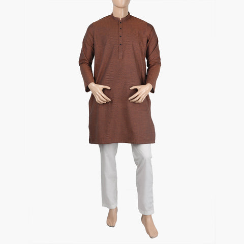 Eminent Men's Trim Fit Kurta - Brown, Men's Kurtas, Eminent, Chase Value