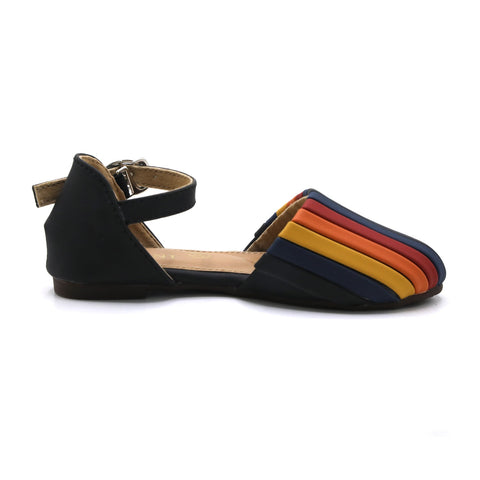 Eminent Girls Slingback - Black, Girls Slippers, Eminent, Chase Value