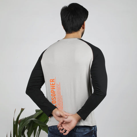 Eminent Men's Round Neck Full Sleeves T-Shirt - Dove, Men's T-Shirts & Polos, Eminent, Chase Value