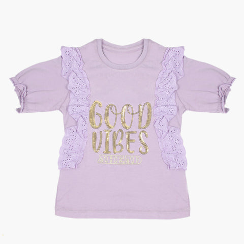 Eminent Girls Half Sleeves T-Shirt - Purple, Girls T-Shirts, Eminent, Chase Value