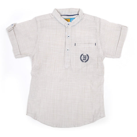 Eminent Boys Half Sleeves Causal Shirt - Beige