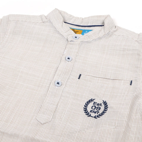 Eminent Boys Half Sleeves Causal Shirt - Beige