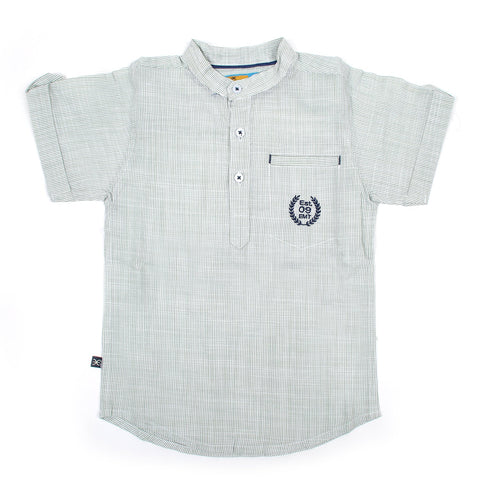 Eminent Boys Half Sleeves Causal Shirt - Green