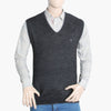 Men's Sleevesless Fancy Sweater - Charcoal, Men's Sweater & Sweat Shirts, Chase Value, Chase Value