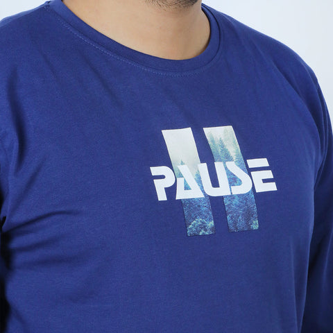 Eminent Men's Full Sleeves T-Shirt - Navy Blue, Men's T-Shirts & Polos, Eminent, Chase Value