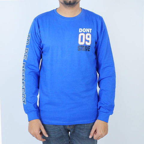 Eminent Men's Full Sleeves T-Shirt - Royal Blue, Men's T-Shirts & Polos, Eminent, Chase Value