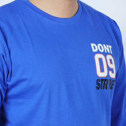 Eminent Men's Full Sleeves T-Shirt - Royal Blue, Men's T-Shirts & Polos, Eminent, Chase Value