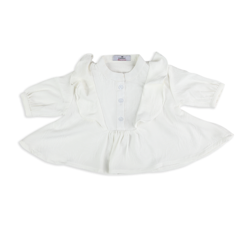 Eminent Girls Woven Top - White