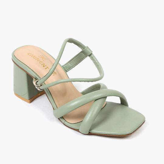 Eminent Women's Heel Sandal - Green, Women Sandals, Eminent, Chase Value