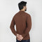 Eminent Men's Full Sleeves Polo T-Shirt - Brown