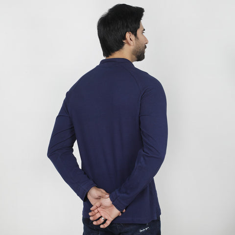 Eminent Men's Full Sleeves Polo T-Shirt - Navy Blue, Men's T-Shirts & Polos, Eminent, Chase Value