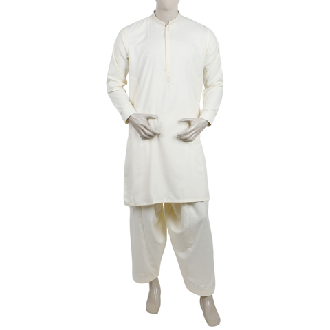 Eminent Men's Embroidered Kurta Shalwar Suit - Cream, Men's Shalwar Kameez, Eminent, Chase Value