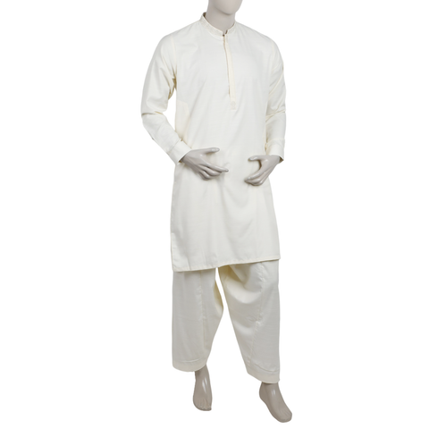 Eminent Men's Embroidered Kurta Shalwar Suit - Cream, Men's Shalwar Kameez, Eminent, Chase Value