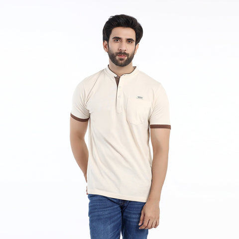 Eminent Men's  Half Sleeves Polo T-Shirt - White