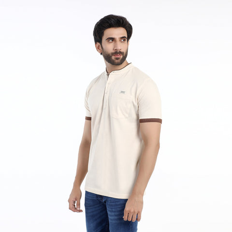Eminent Men's  Half Sleeves Polo T-Shirt - White